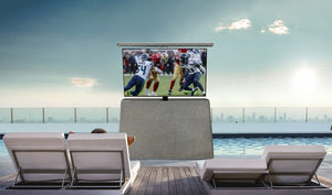 outdoor tv lift cabinet