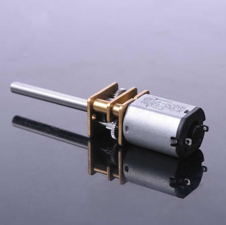 Firgelli Robots N20 Gear DC Motor - 24 * 12 * 10mm / 26mm BARE Output Shaft