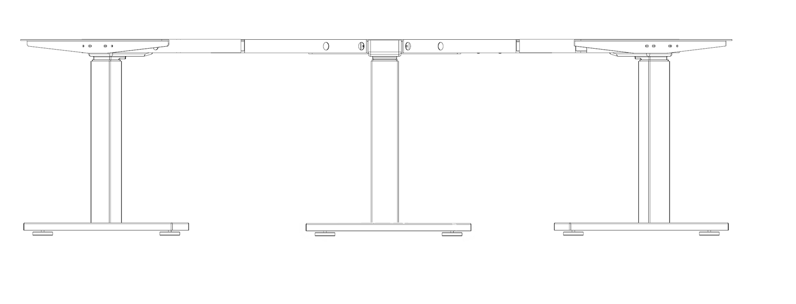 Firgelli Inline sit stand electric desk lift