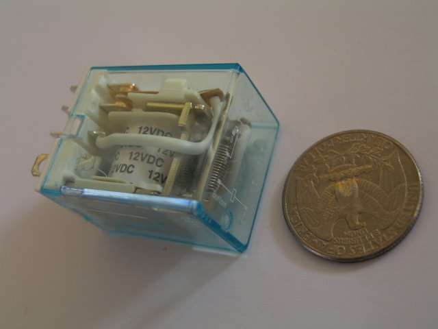 12V double pole double throw (DPDT) relay