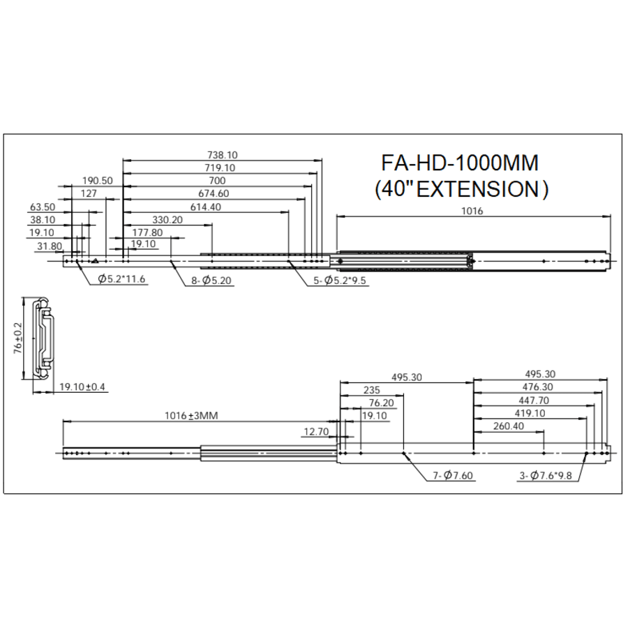 Heavy Duty Locking Drawer Slides | Lock-in and Lock-out