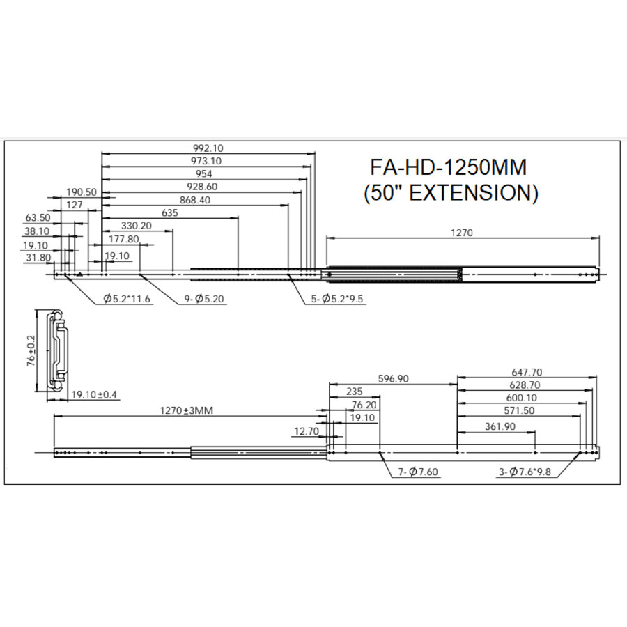 Heavy Duty Locking Drawer Slides | Lock-in and Lock-out