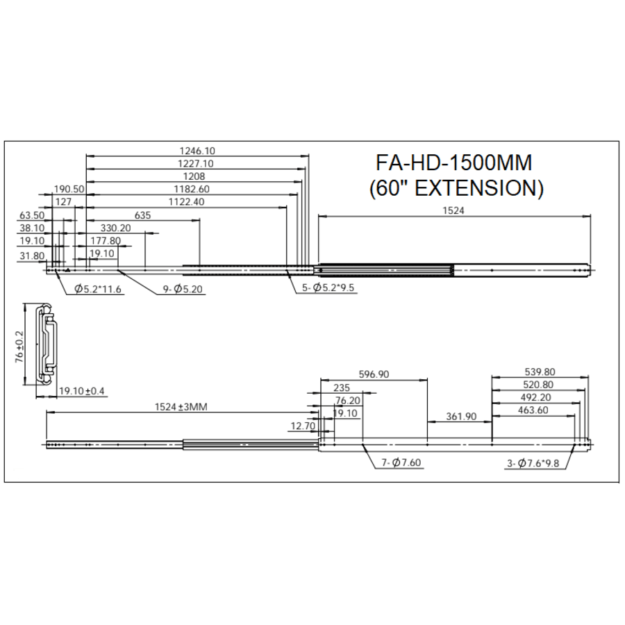 Heavy Duty Locking Drawer Slides | Lock-in and Lock-out