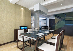 Automated Pop-Up TV Lift in dinning room cabinet