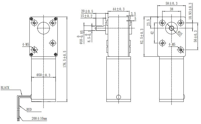 Rotary Actuators - Heavy Duty High torque Gear Motors