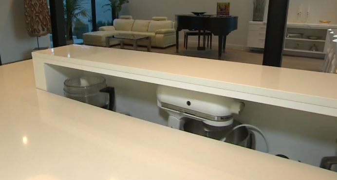 Automated Appliance lift in the kitchen