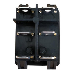 back view of a rocker switch DPDT - Tab view