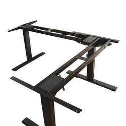 Firgelli L Shape sit stand electric desk lift 3 stage columns