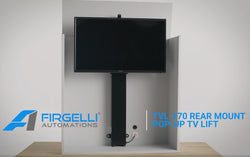 Cabinet makers pop up TV lift mechanism